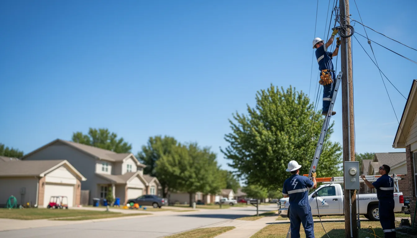 Residential electrician providing installation services in Polo, MO